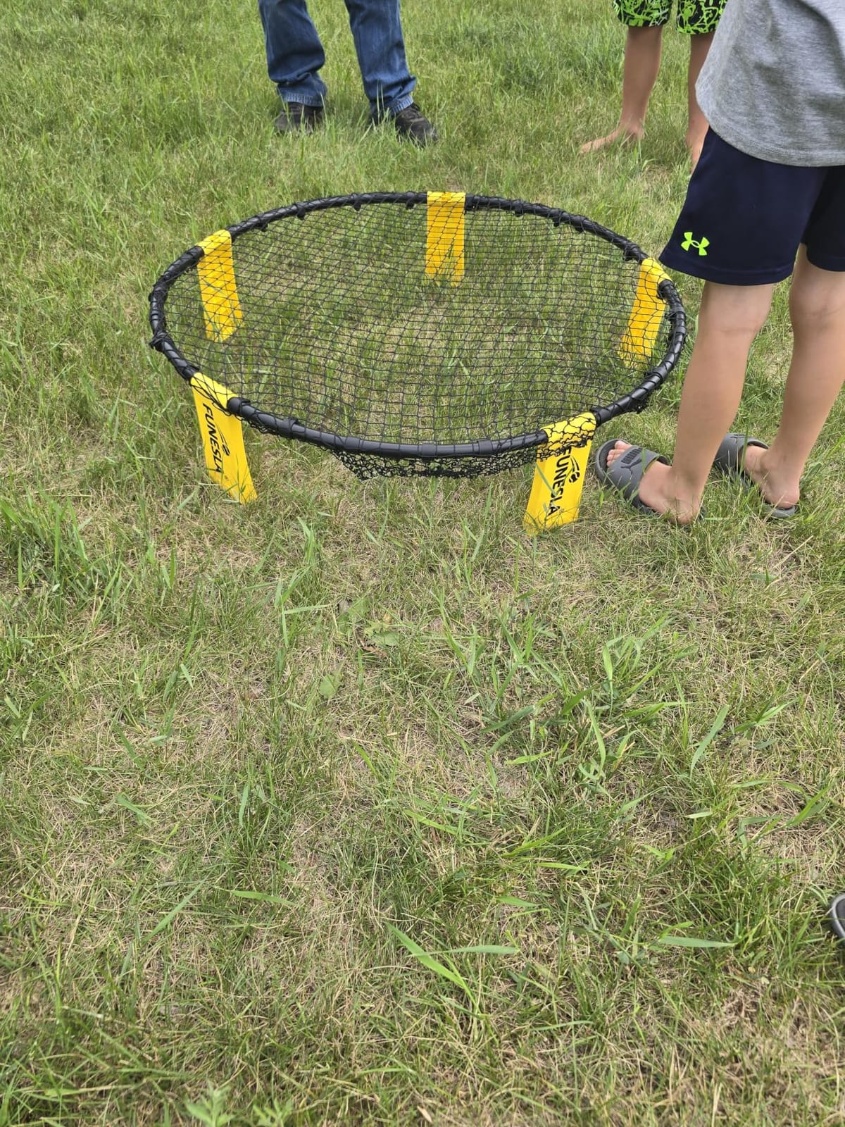 Roundnet Game Set - Outdoor Beach Volleyball Game, Quick Setup Non-Slip Ball Game with Hidden Needle Air Pump & Carry Bag for Beach Backyard Lawn, Park customer photo 2
