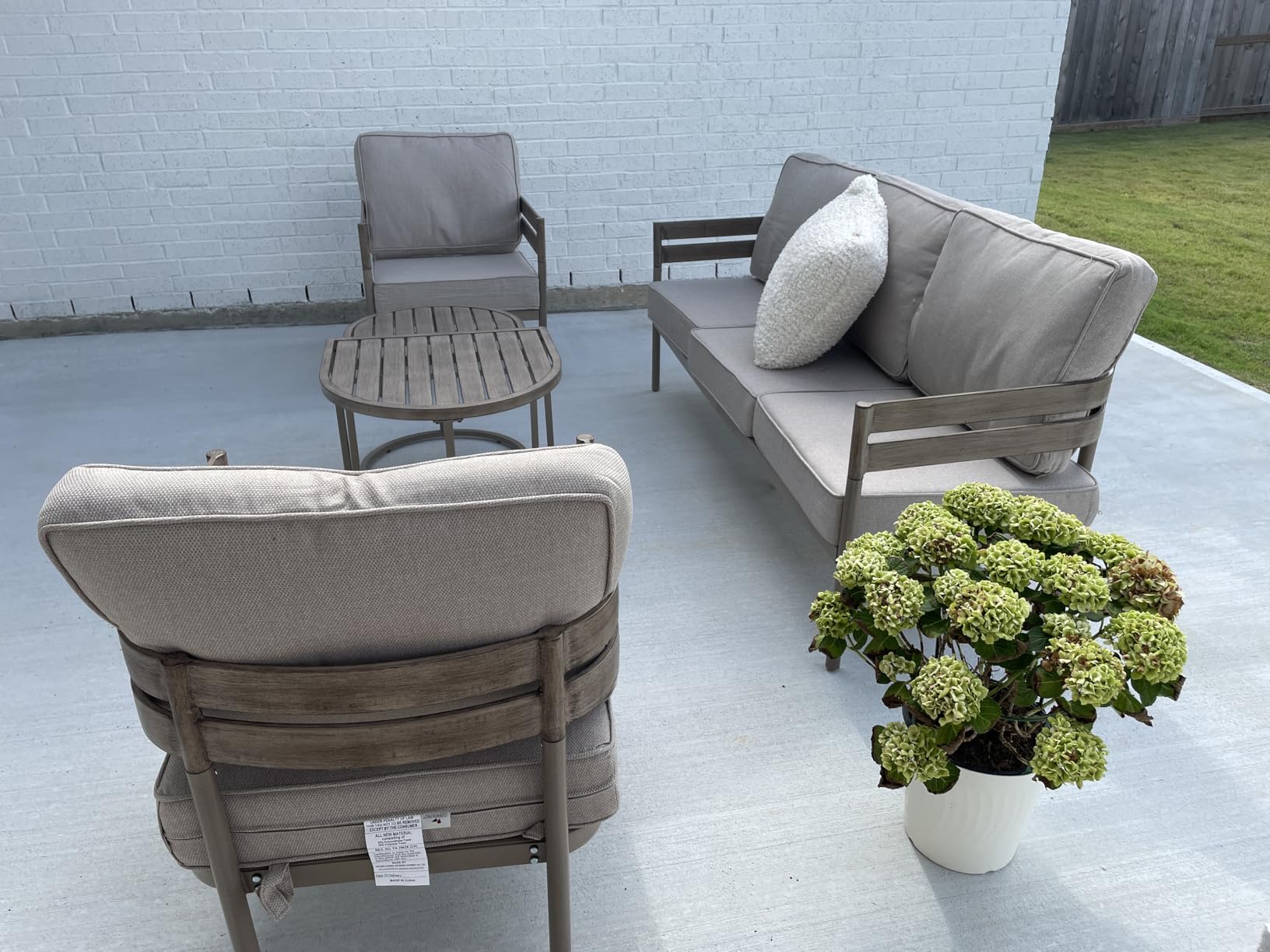 HERA'S HOUSE 9-Piece Patio Sectional Furniture Set with 10
