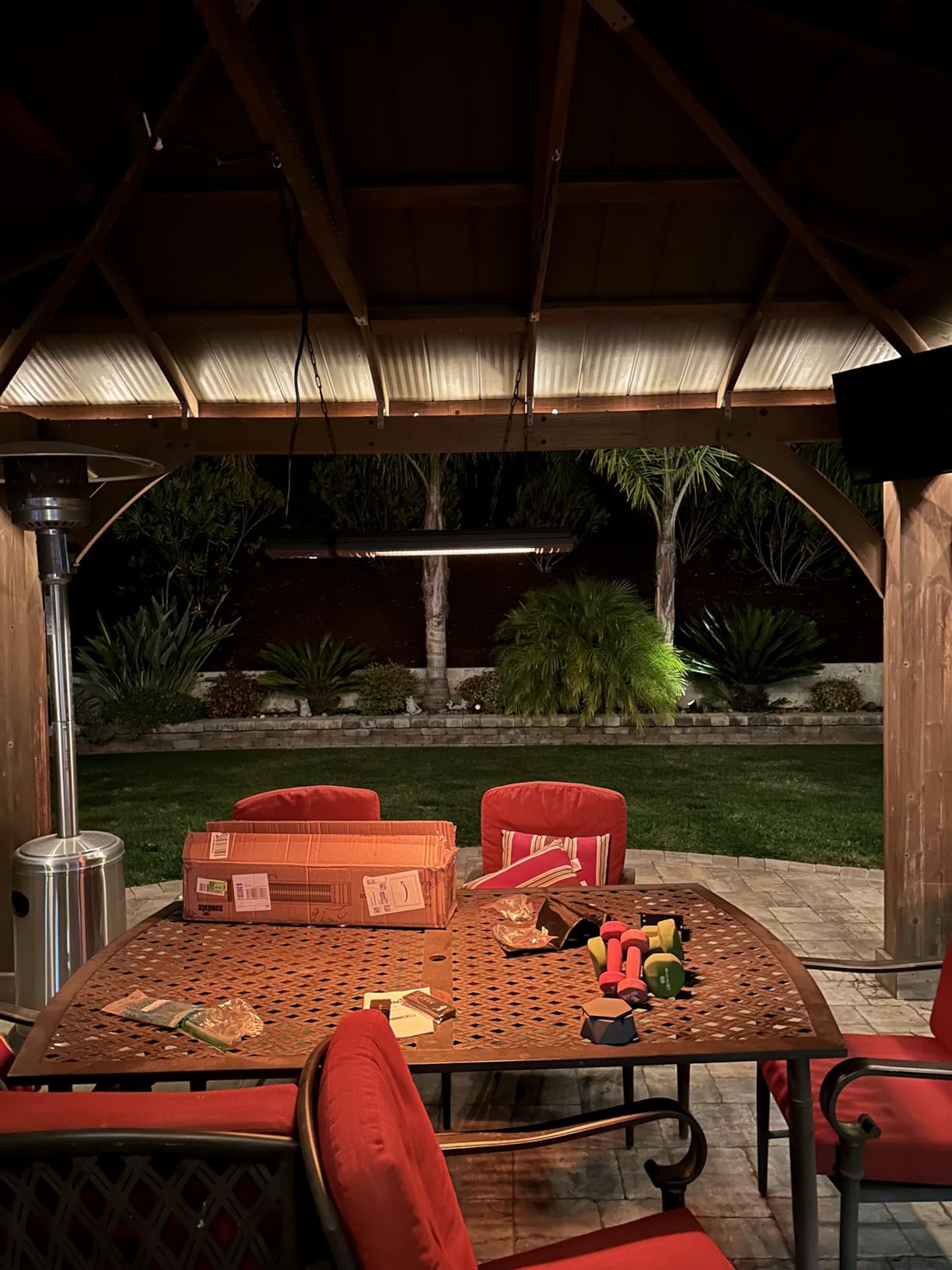 Sundate Electric Outdoor Heater Wall-Mounted Wifi Control Wall-Mounted Hanging Patio 1500W Infrared 9 Heat Levels, 24H Timers, Carbon Fiber Tube Heating Wall Heater for Gazebo, Balcony customer photo 1