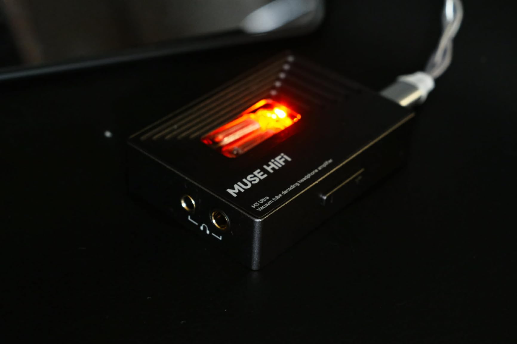HiFiGo MUSEHiFi M3 Ultra Portable Tube DAC Amp with JAN6418 Vacuum Tube, 460mW/480mW Balanced Output, USB C Dongle DAC for IEMs & Headphones, Amplifier for Phone/PC/Mac customer photo 2
