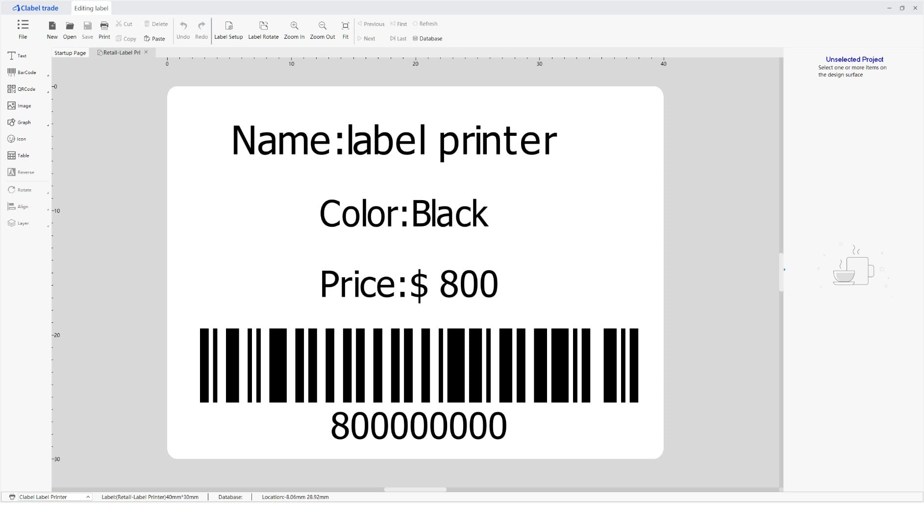 CLABEL 2 Inch Desktop Bluetooth Barcode Label Printer for Small Business customer photo 2