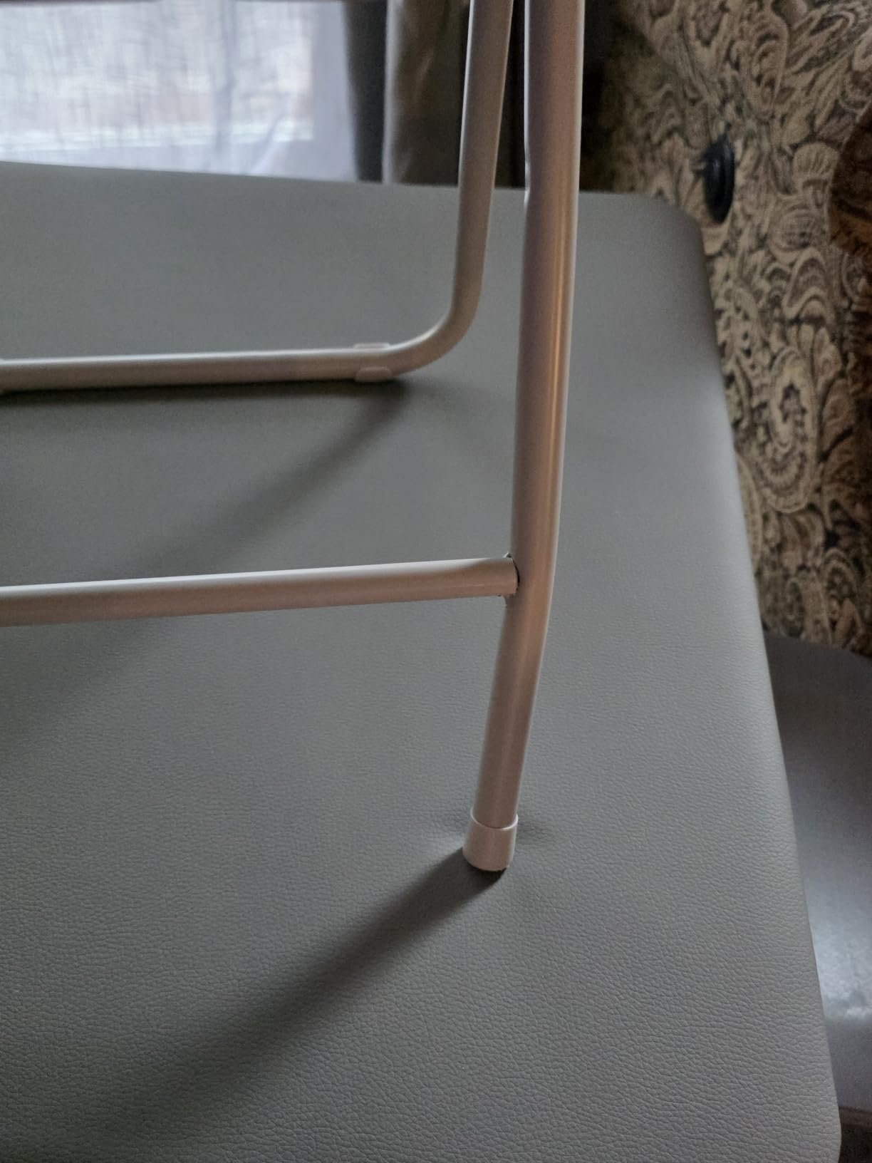 Garvee Kids Folding Table and Chair Set, Foldable & No Assembly Required | PU Leather Seats, Wipe-Clean. 300 lbs Steel Frame. Pinch-Free Hinges. Stores Under Beds. Ages 2-8. customer photo 2