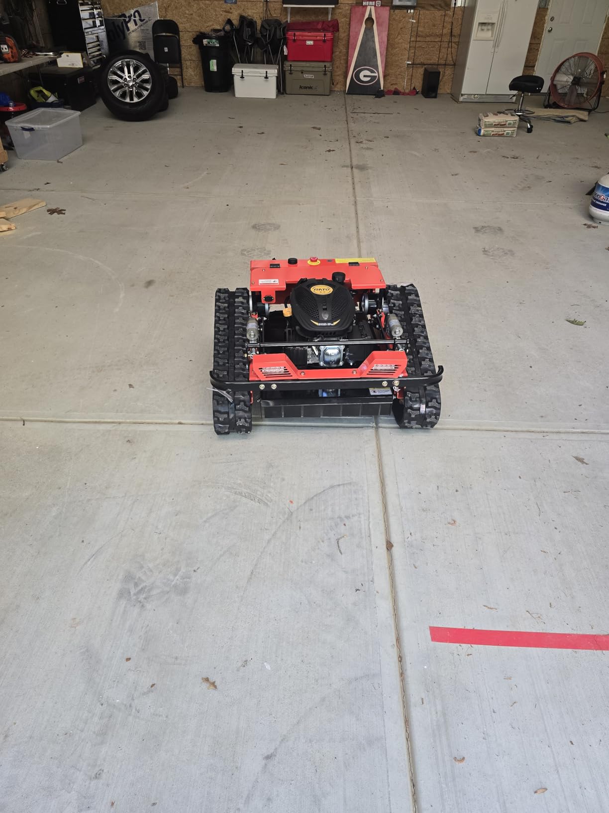 Infront Remote Control Lawn Mower with Enclosed Cabin, 55° Slope Climbing customer photo 1
