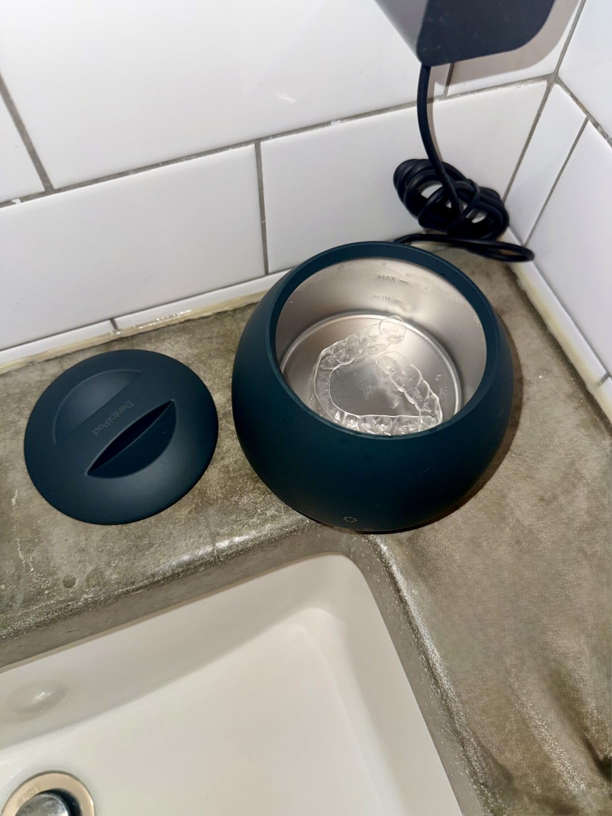 Zima Dental Pod: Ultrasonic Cleaner Machine for Retainers, Aligners, Mouth Guards, Night Guards, dentures & Braces. Award Winning, Engineered for Oral appliances. customer photo 1