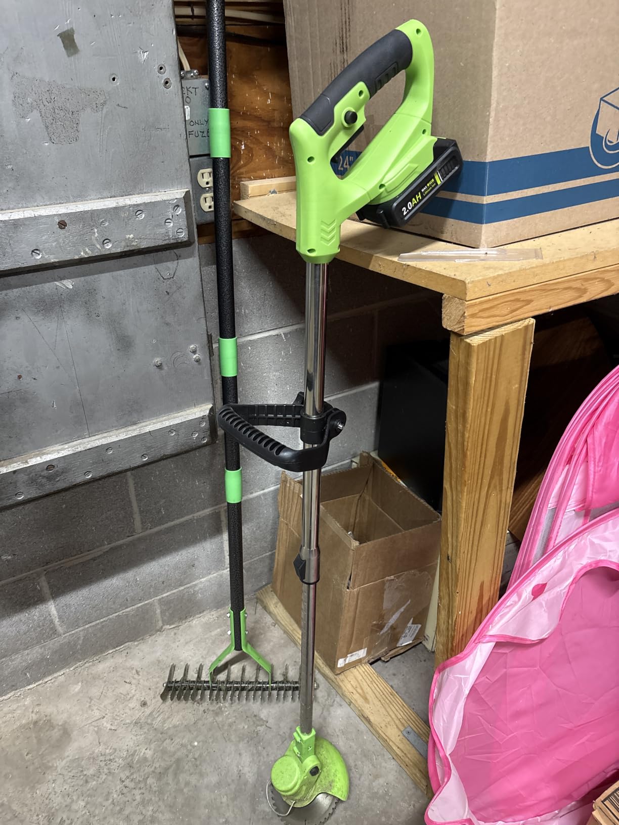 Cordless Weed Wacker Eater Brush Cutter Weed Trimmer with Blade Stringless customer photo 2