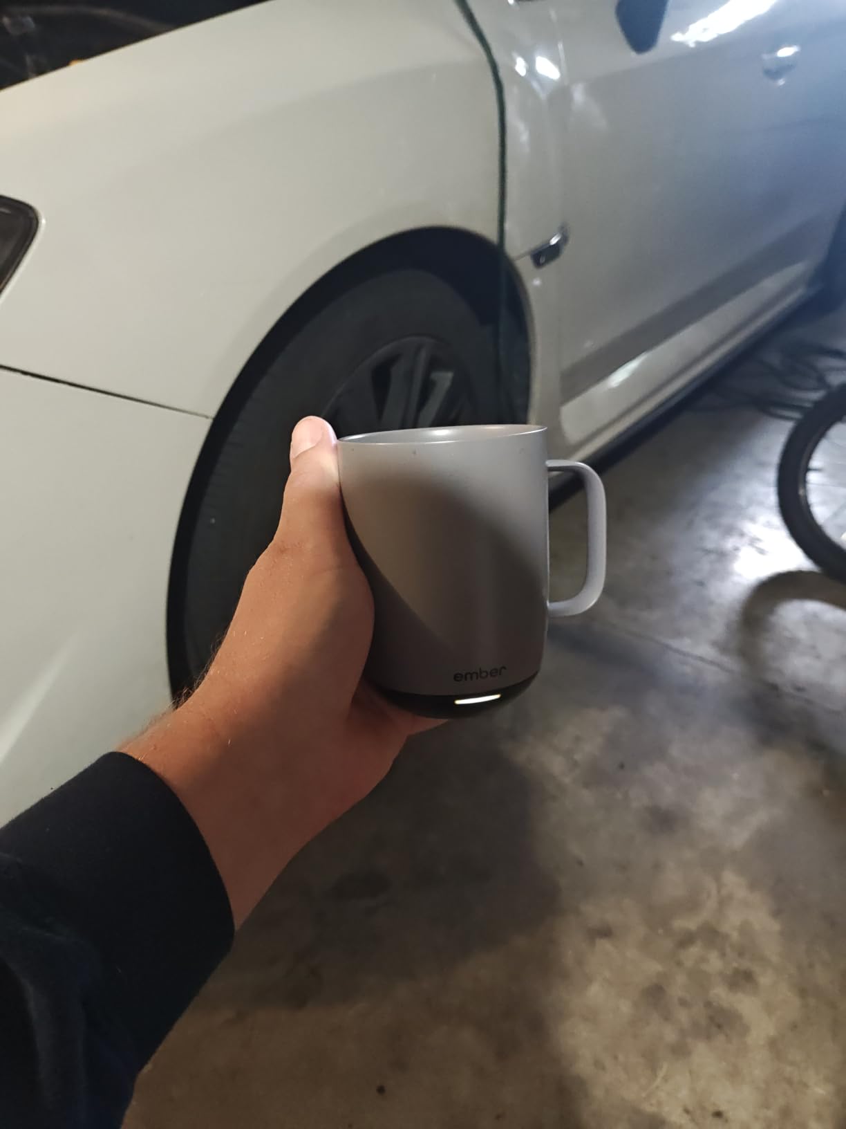 Ember Temperature Control Smart Mug 2, 10 Oz, App-Controlled Heated Coffee Mug with 80 Min Battery Life and Improved Design, Black customer photo 1