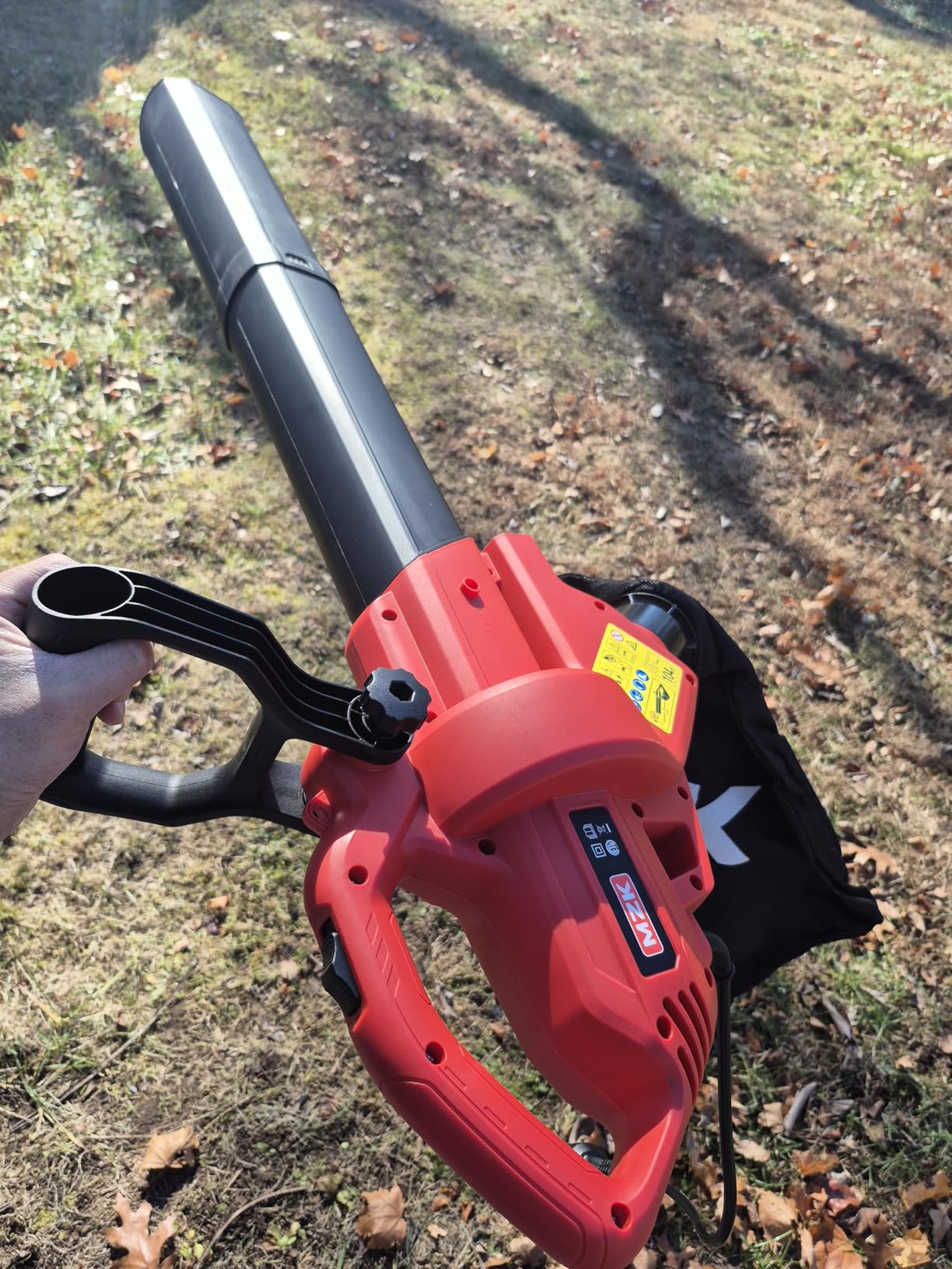 MZK 3-in-1 Electric Leaf Blower Vacuum Mulcher, Corded, Red customer photo 1