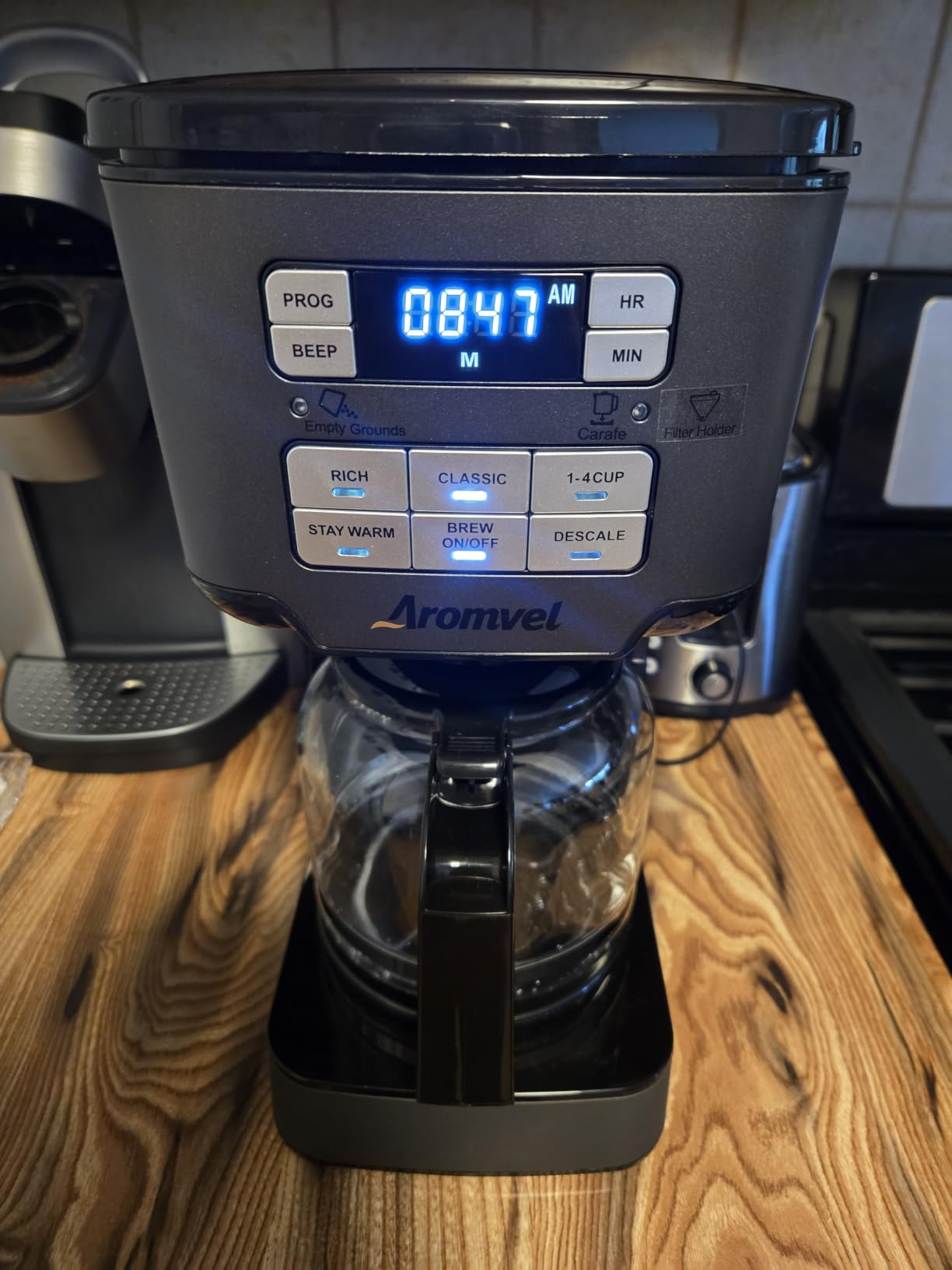 12-Cup Drip Coffee Maker Programmable, Adjustable Brew Strength | 4-Hour Keep Warm, 1-4 Cup/Classic/Rich Coffee Brewer for Home Office, Coffee Machine with Glass Carafe customer photo 1