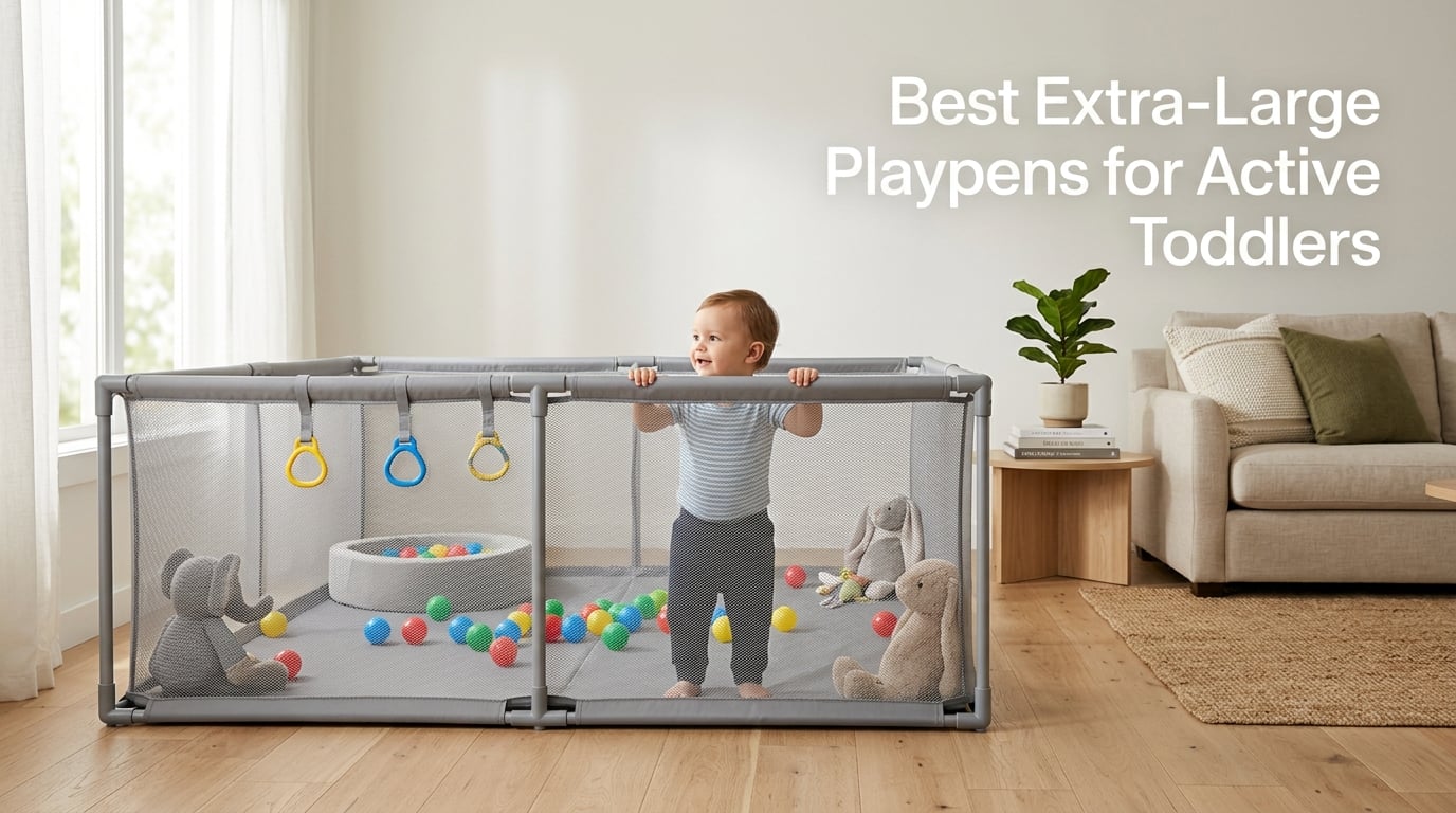 8 Best Extra-Large Playpens for Active Toddlers (September 2026)
