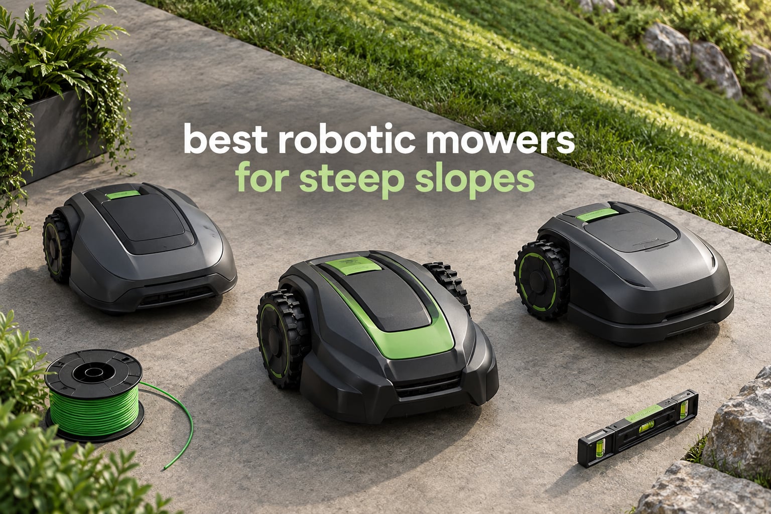 best robotic mowers for steep slopes