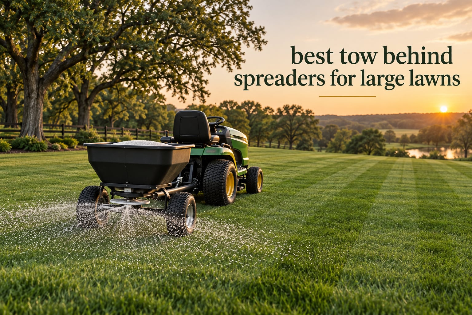 best tow behind spreaders for large lawns