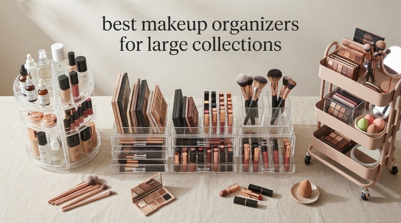 best makeup organizers for large collections