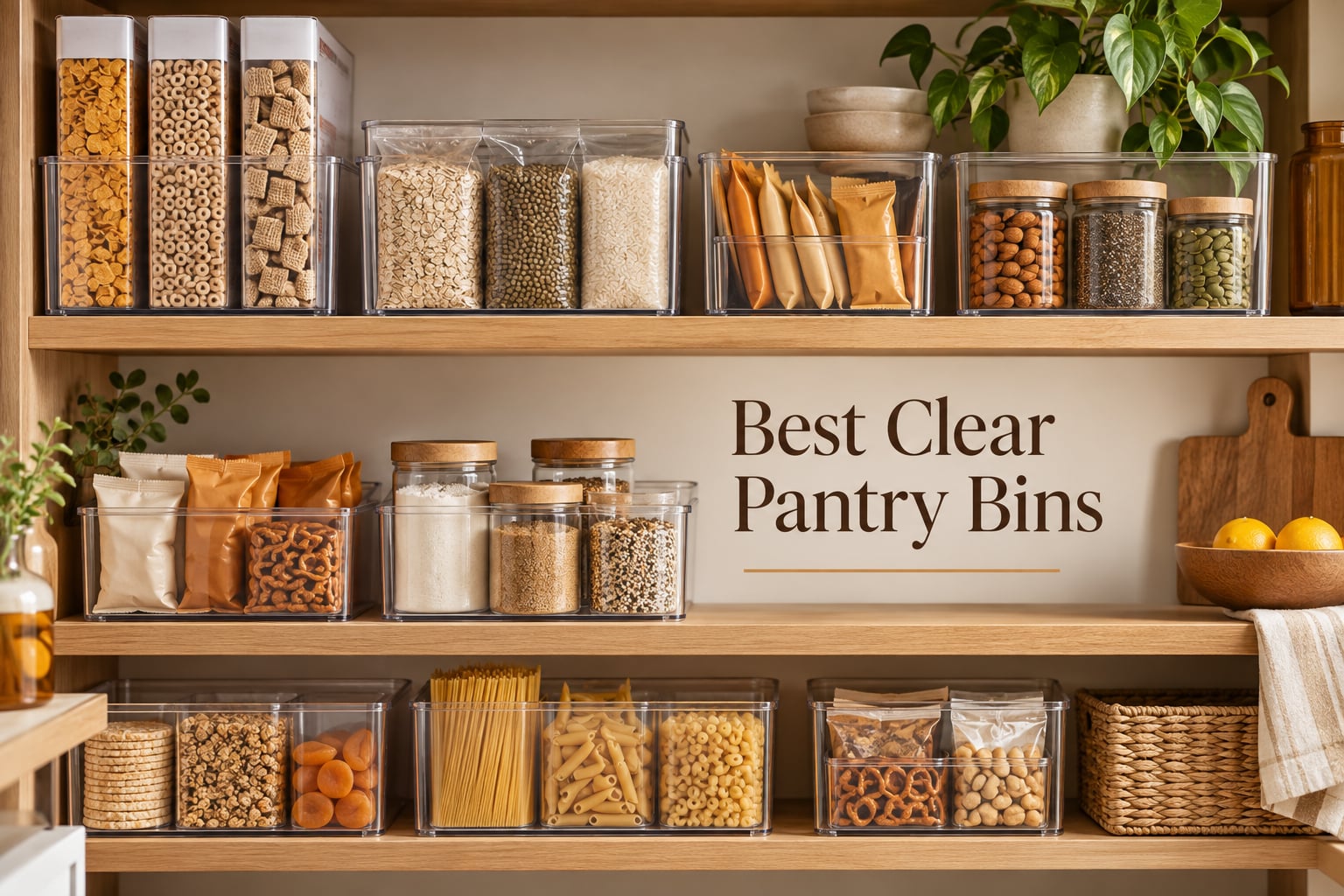 Best Clear Pantry Bins