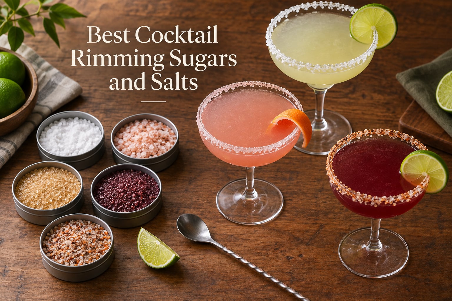 Best Cocktail Rimming Sugars and Salts