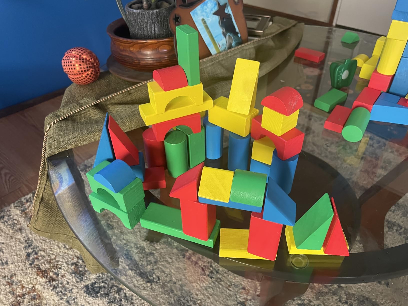 Melissa & Doug 100 Wooden Building Blocks with Storage Box customer photo 1