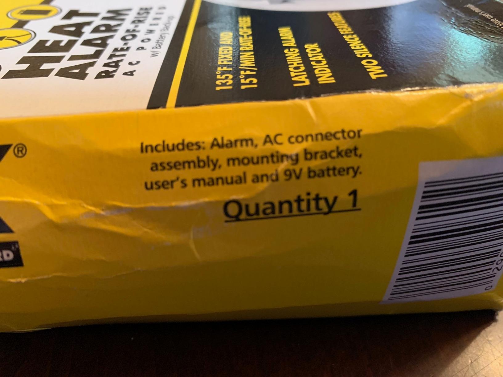 First Alert BRK Hardwired Heat Alarm with Battery Backup, HD6135FB customer photo 1