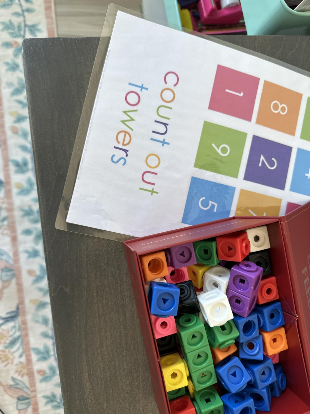 Learning Resources MathLink Cubes - Set of 100 Cubes, Ages 5+ Kindergarten, STEM Activities, Math Manipulatives, Homeschool Supplies, Teacher Supplies customer photo 2