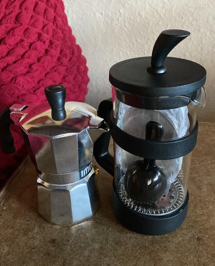 IMUSA USA B120-41V Aluminum Espresso Stovetop Coffeemaker 1-cup, Silver customer photo 1