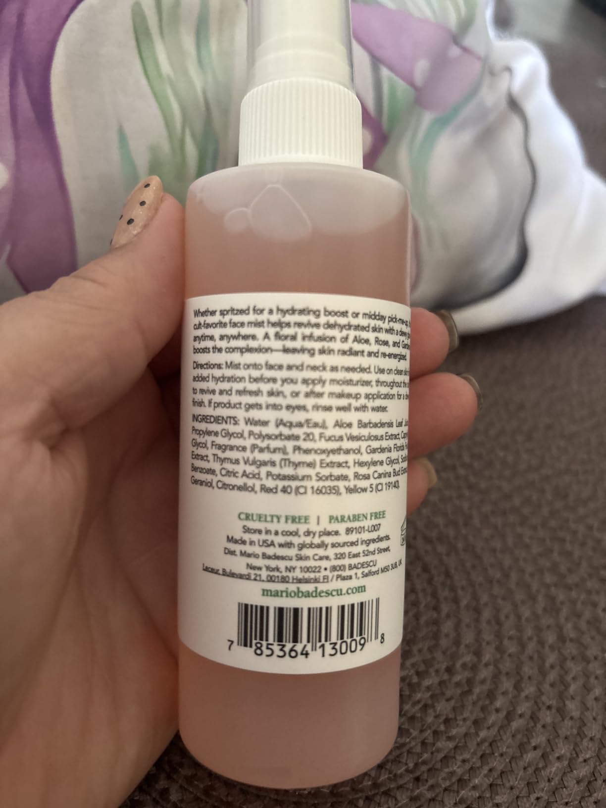 Mario Badescu Facial Spray with Aloe, Herbs and Rose Water for All Skin Types, Face Mist that Hydrates, Rejuvenates & Clarifies customer photo 1
