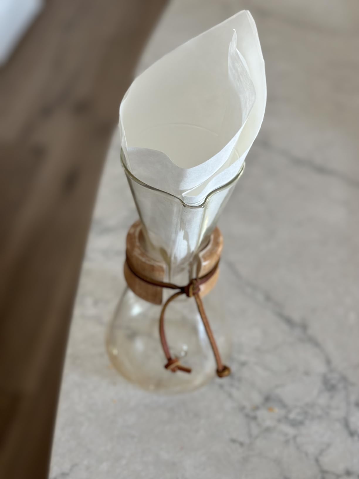 Chemex Pour-Over Glass Coffeemaker - Classic Series - 3-Cup - Exclusive Packaging customer photo 2