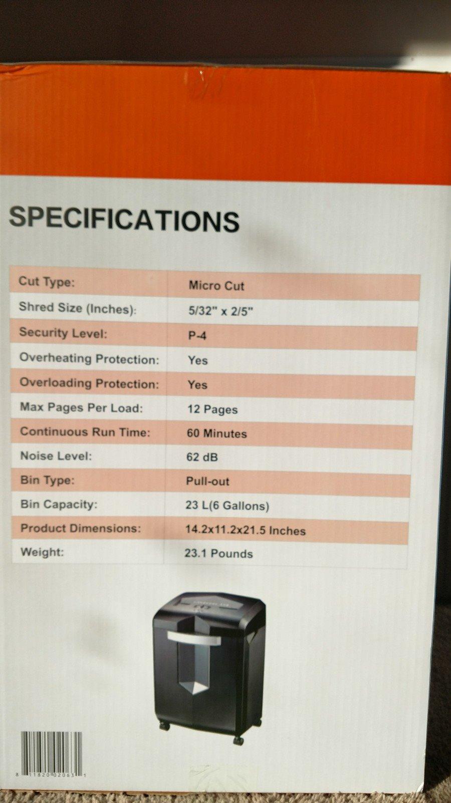 Bonsaii 16-Sheet Micro-Cut 60-Min Run Paper Shredder Heavy Duty customer photo 1