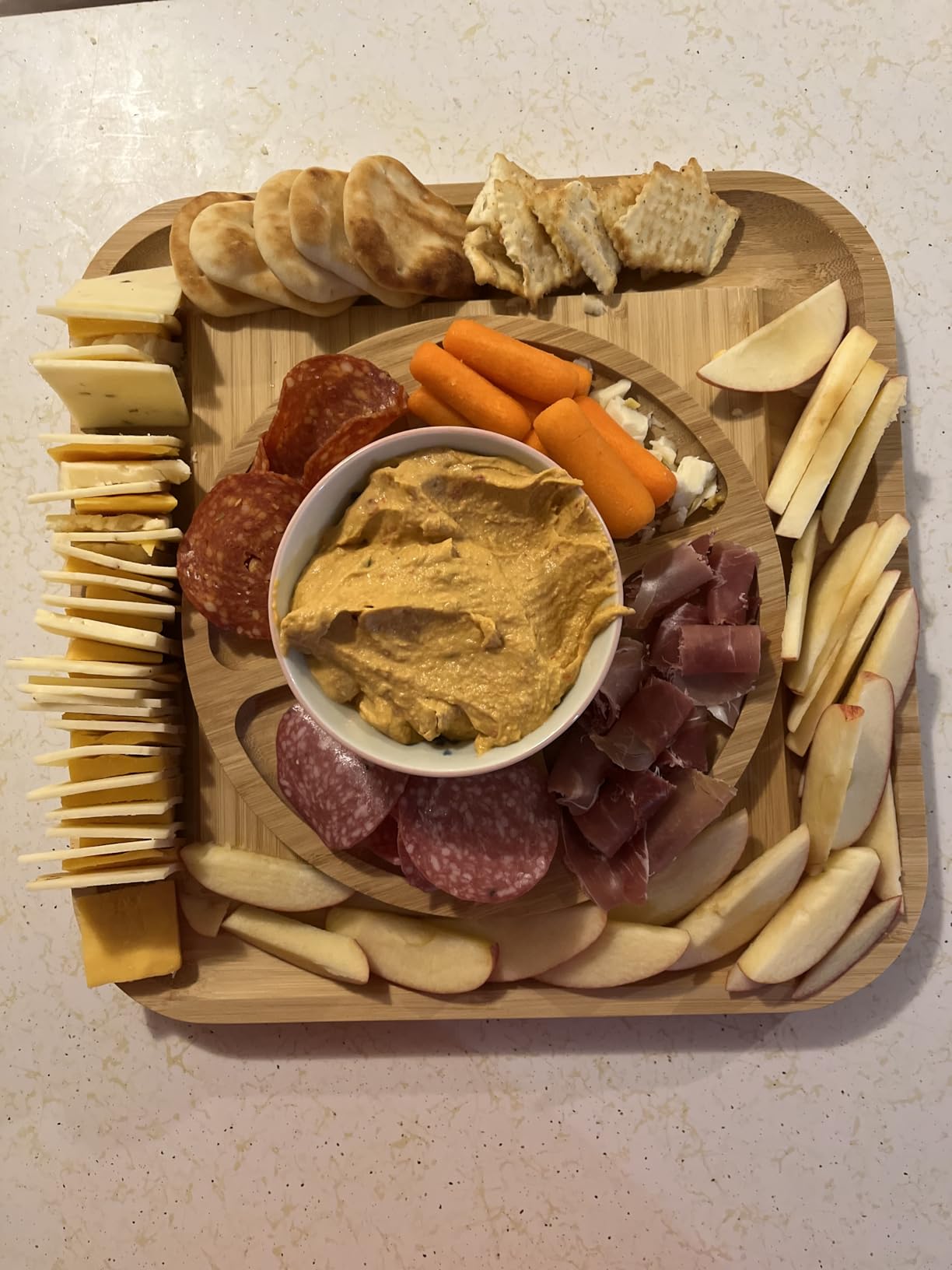 Charcuterie Board Cheese Board Set with Accessories - Bamboo Wooden Serving Tray, Platter - House Warming Gifts New Home, Wedding, Bridal Shower, Anniversary, Housewarming, Birthday Gifts for Women customer photo 2