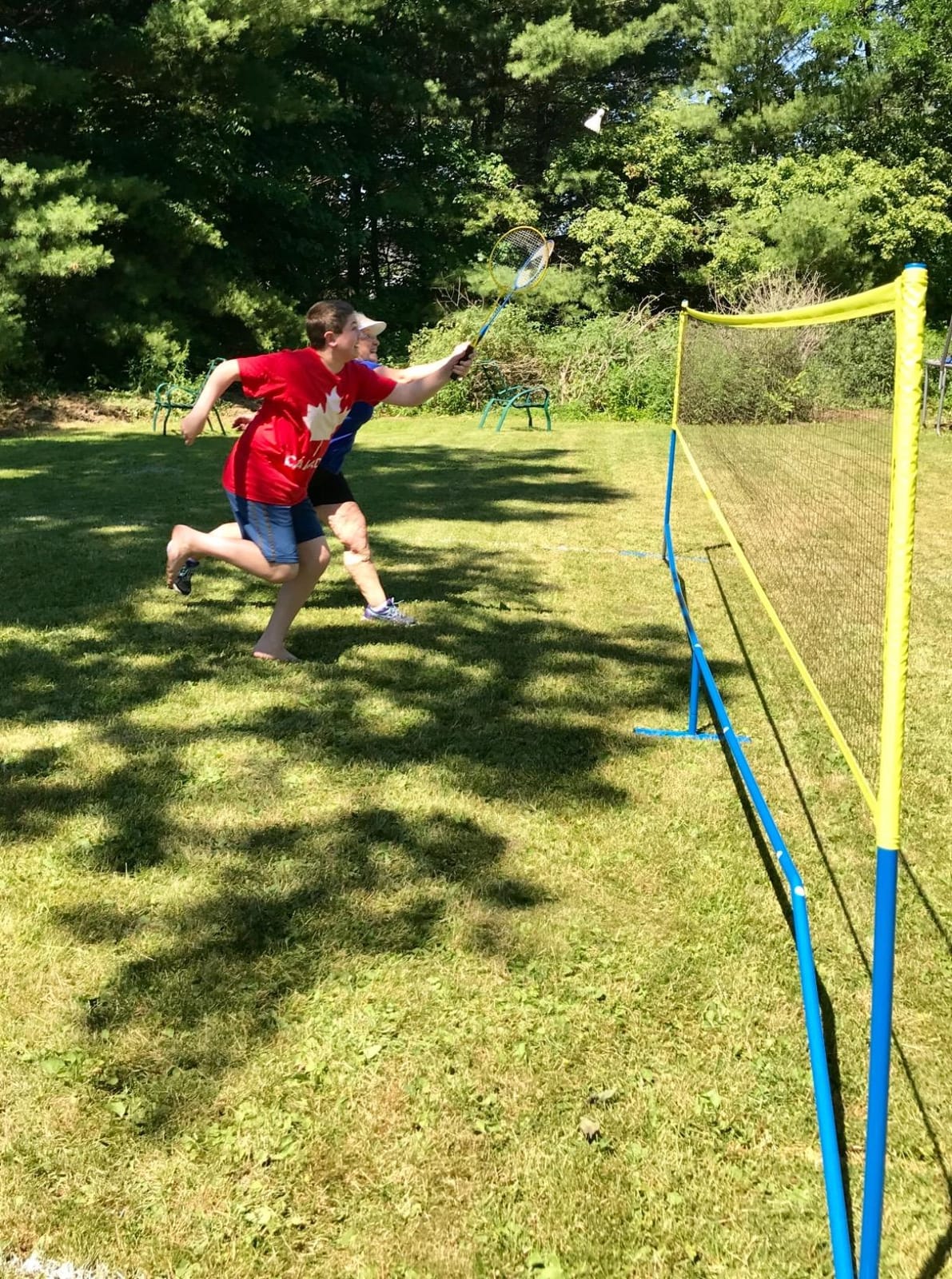 Vermont Procourt Combi Net | Net for Tennis, Badminton, Pickleball & Soccer-Tennis | Portable Badminton Set | Mini Tennis & Badminton Sets for Backyards customer photo 2