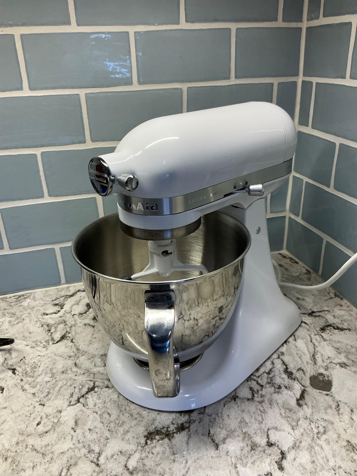 KitchenAid Artisan Mini, 3.5-Qt Tilt Head Stand Mixer, Candy Apple Red customer photo 2