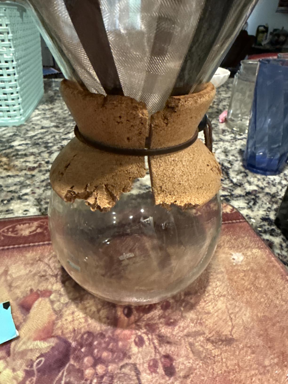 Bodum 17oz Pour Over Coffee Maker, High-Heat Borosilicate Glass with Reusable Stainless Steel Filter and Cork Grip - Made in Portugal customer photo 1