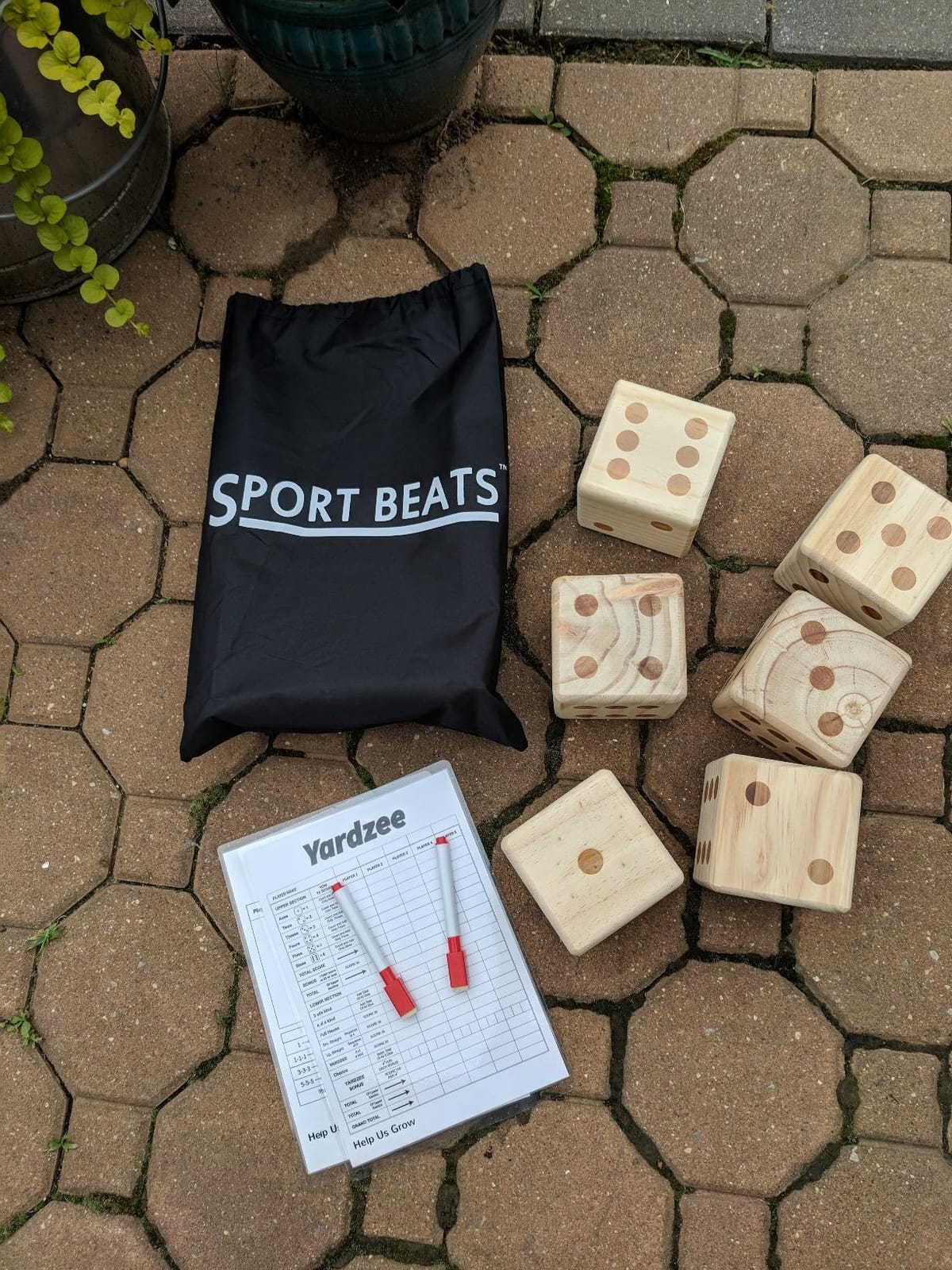 Giant Wooden Yard Dice Set Outdoor Lawn Games for Adults and Family customer photo 1