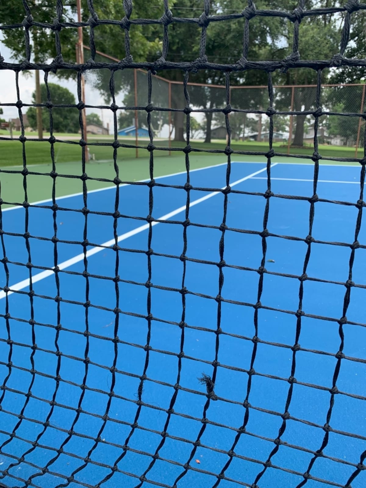 Aoneky Professional Tennis Net 42 ft, Outdoor Replacement Net with 4mm Braided PE & 6mm Steel Cable, 800lbs Break Strength, Includes Carrying Bag, Lacing Rods, Center Strap customer photo 1