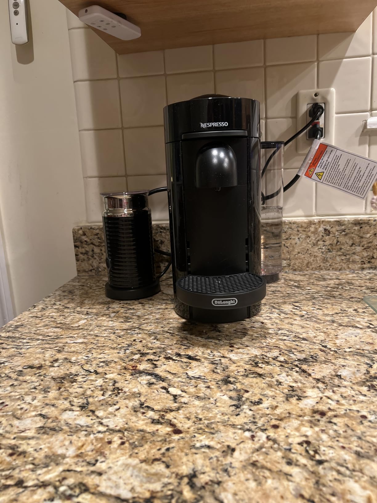 Nespresso Vertuo Plus Deluxe Coffee Machine with Milk Frother, Matte Black customer photo 2