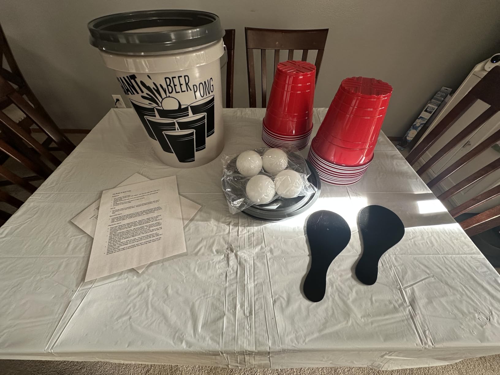 GoPong Giant Yard Pong Drinking Game for Adults – Indoor/Outdoor Lawn, Beach, and Tailgating Beer Pong Party Game – 24 Heavy Duty Giant Cups with 4 Balls customer photo 2