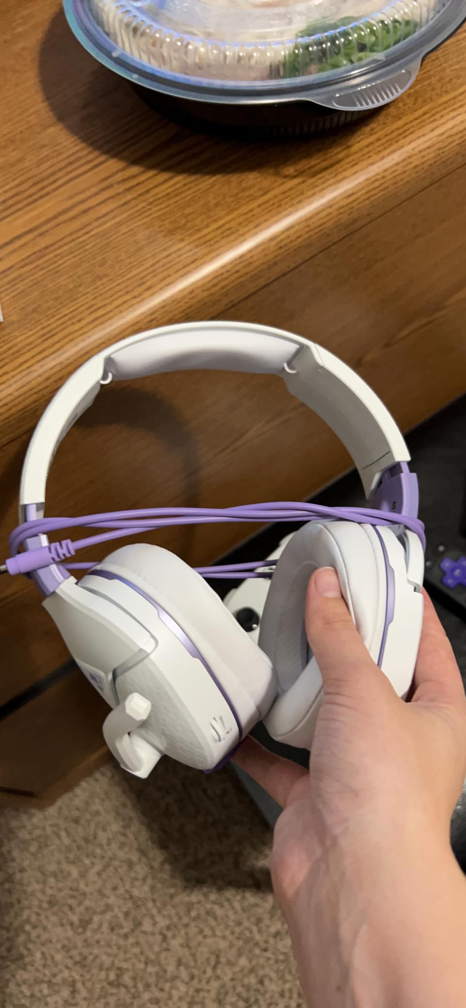 Turtle Beach Recon Spark White/Purple Gaming Headset for Xbox, PlayStation, Nintendo Switch, PC, and Mobile - Over Ear, Wired customer photo 2