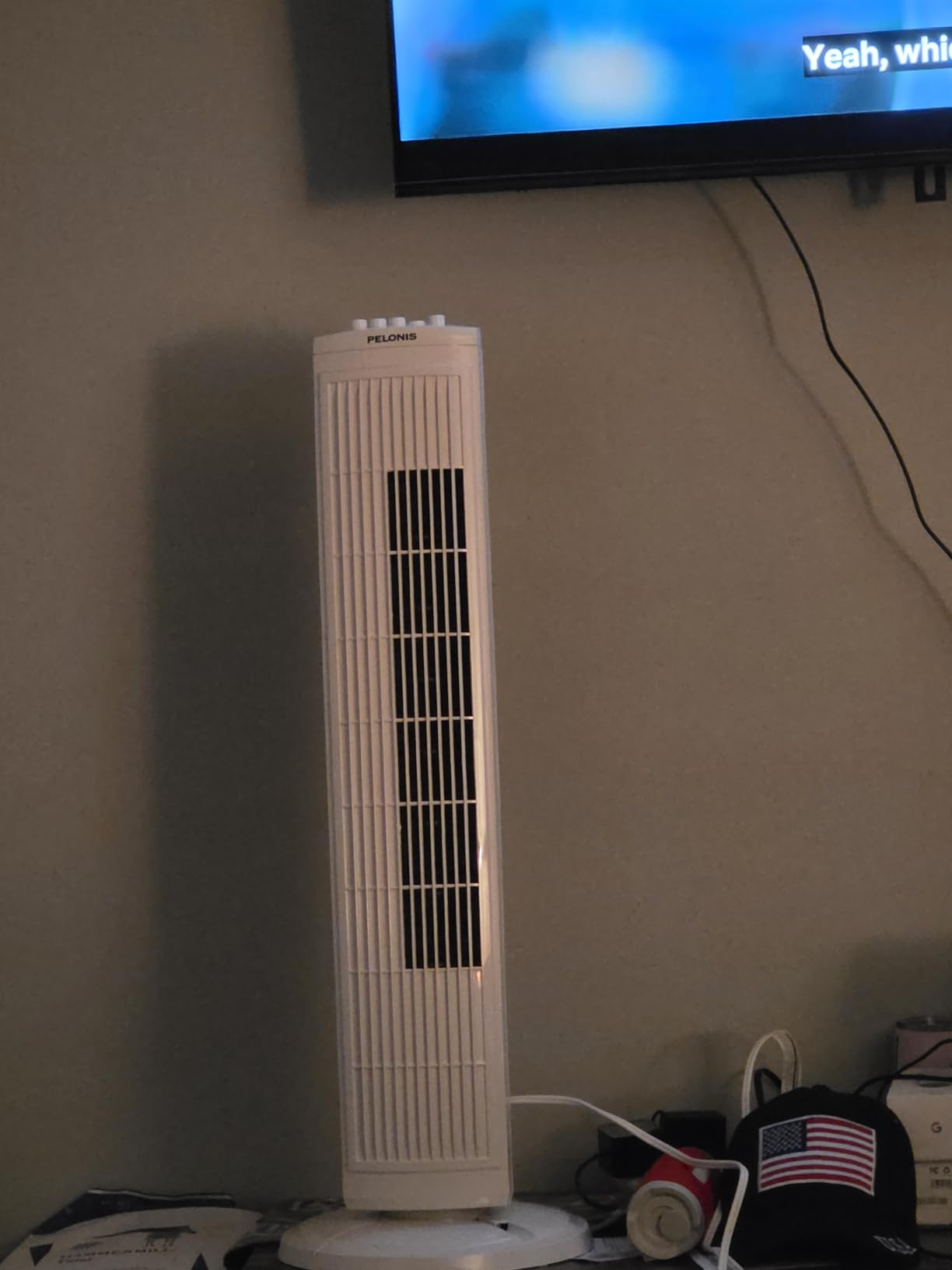 PELONIS 30-Inch 3-Speed Oscillating Tower Fan for Bedroom, Quiet 30dB customer photo 1