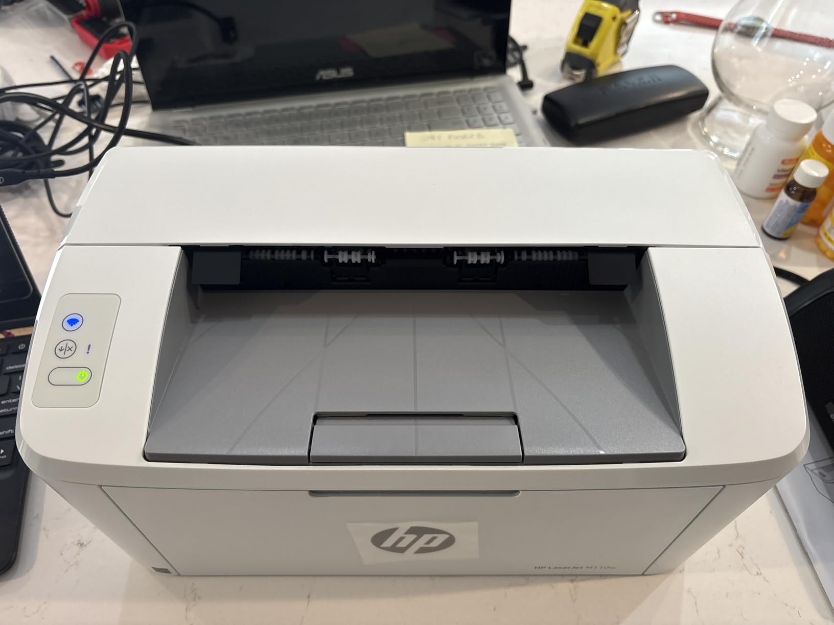 HP LaserJet M110w Wireless Black & White Printer, Print, Fast speeds, Easy Setup, Mobile Printing, Best-for-Small Teams customer photo 1