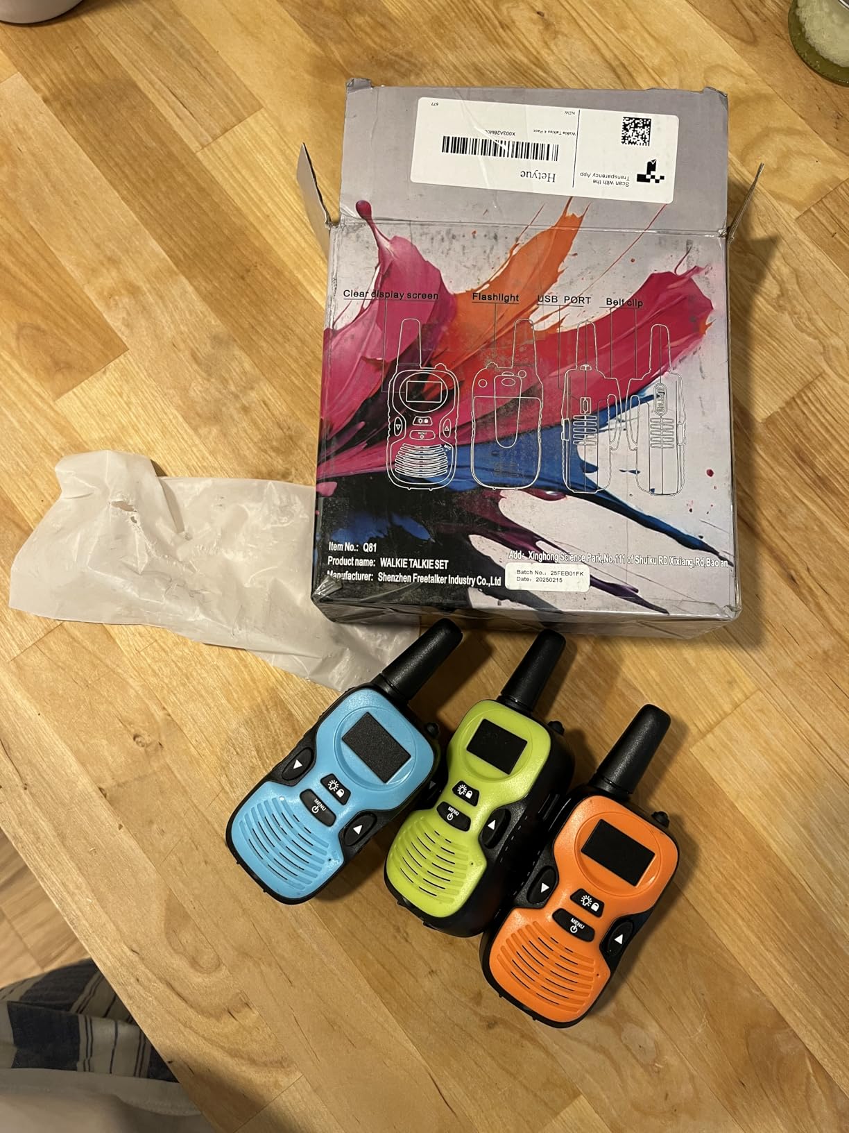 Walkie Talkies for Kids Long Range: 4 Pack 4-Color Replaceable Back Shell customer photo 1