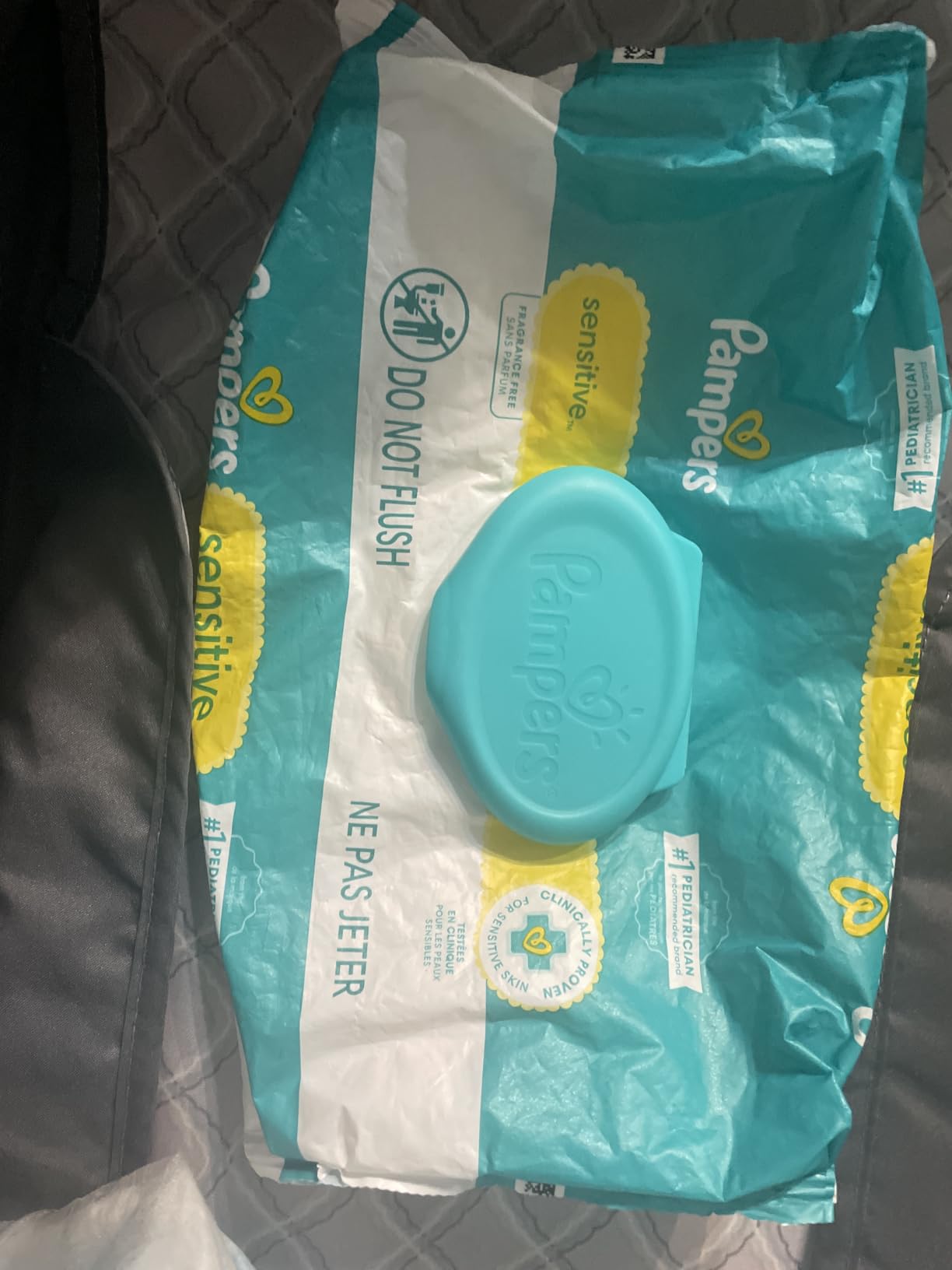 Pampers Sensitive Baby Wipes, Unscented, Fragrance Free, Clinically Proven, Water Based, Hypoallergenic, Multi-Use, Hand Wipes, 1008 Wipes Total (18X Flip-Top Packs) customer photo 1