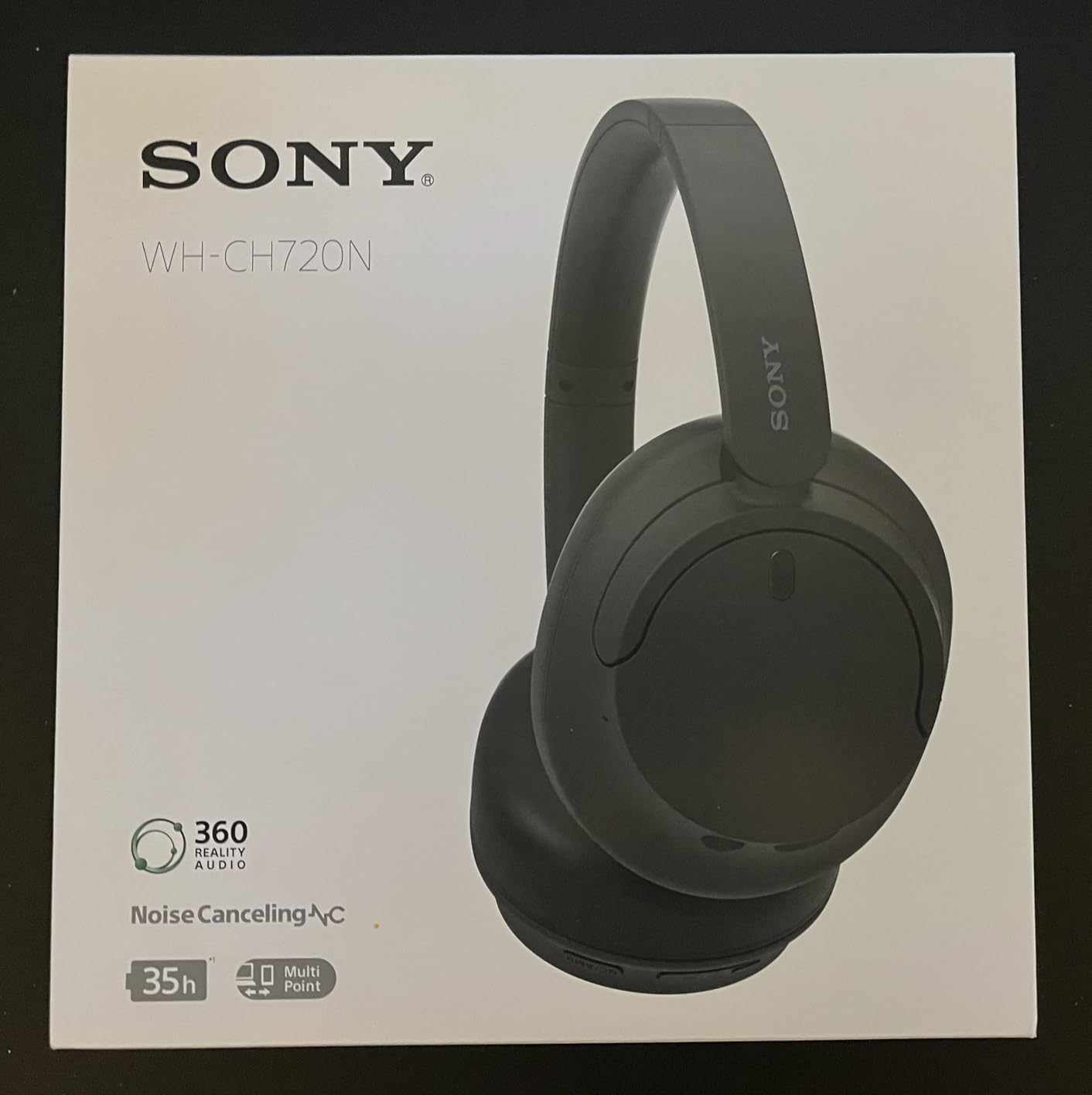 Sony WH-CH720N Wireless Noise Cancelling Over-Ear Headphones, White customer photo 1