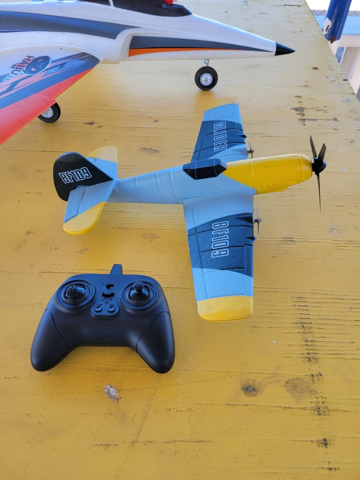 DEERC RC Plane 3 Channel BF-109 Remote Control Airplane Fighter RTF Toys customer photo 1