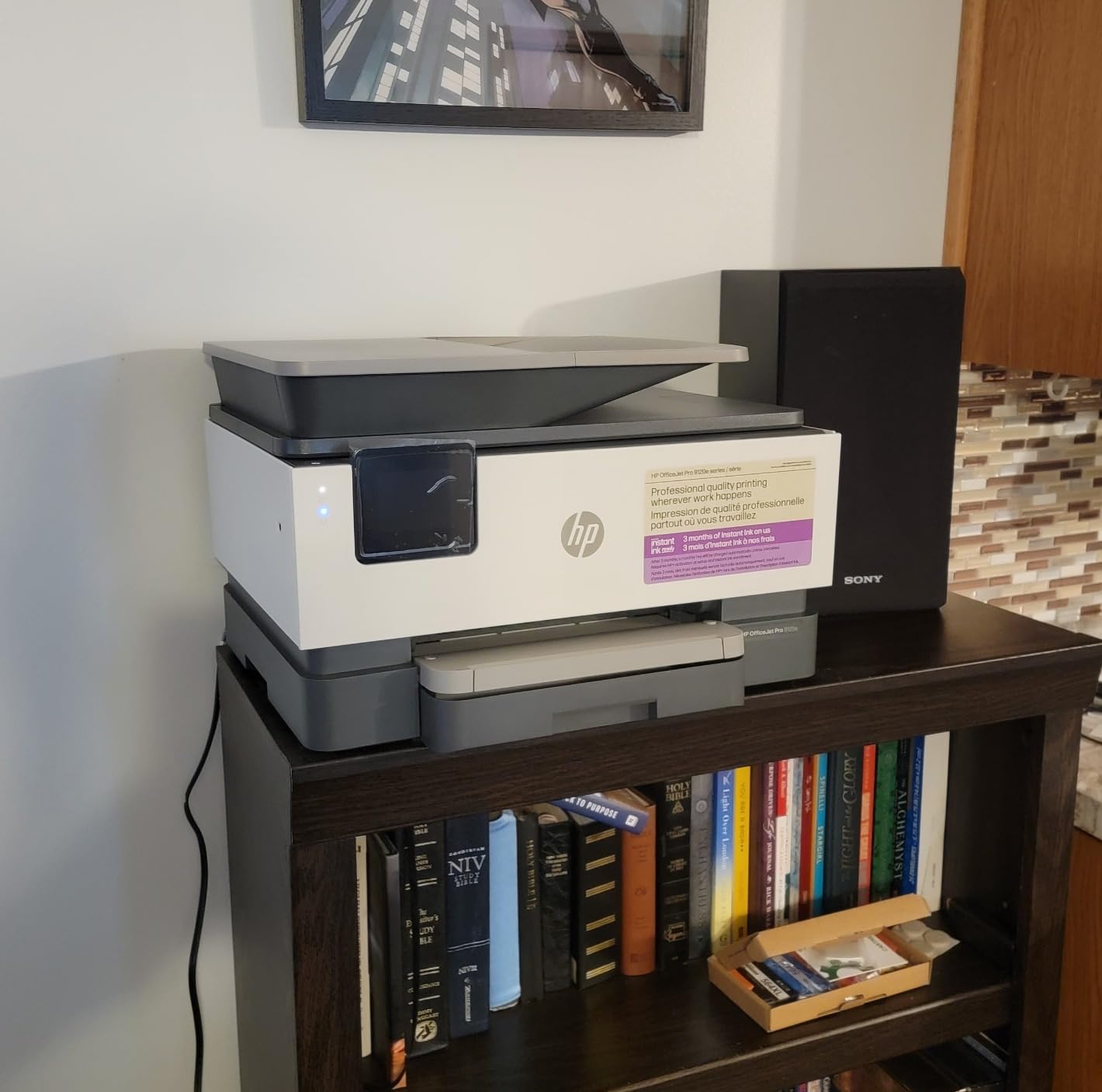 HP OfficeJet Pro 9125e Wireless All-in-One Color Inkjet Printer, Print, scan, copy, fax, ADF, Duplex printing best-for-office, 3 month Instant Ink trial included, AI-enabled (403X0A) customer photo 2