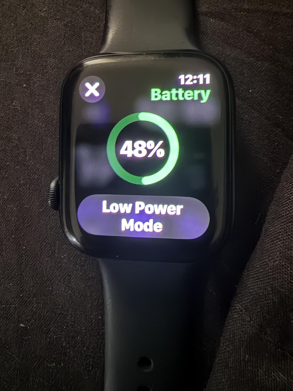 Apple Watch Series 9 [GPS 45mm] Midnight Aluminum Case with Midnight Sport Band M/L (Renewed) customer photo 2
