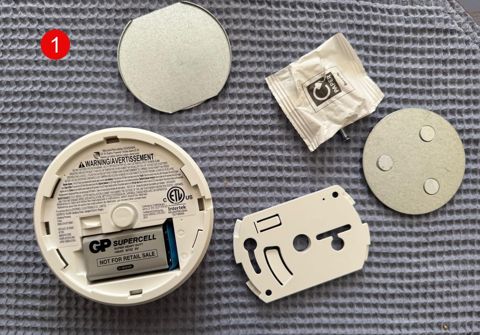SITERWELL Smoke Detector Fire Alarms 9V Battery Operated customer photo 1