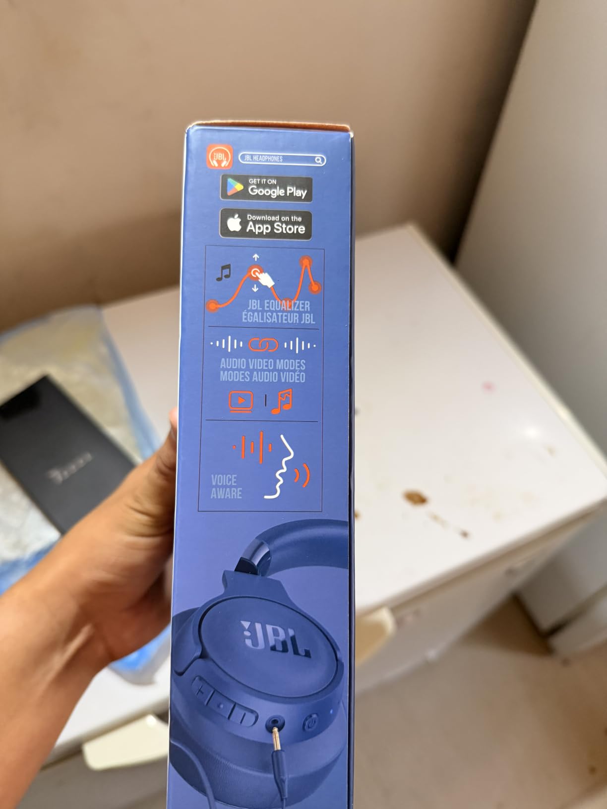 JBL Tune 720BT - Wireless Over-Ear Headphones - Blue customer photo 1