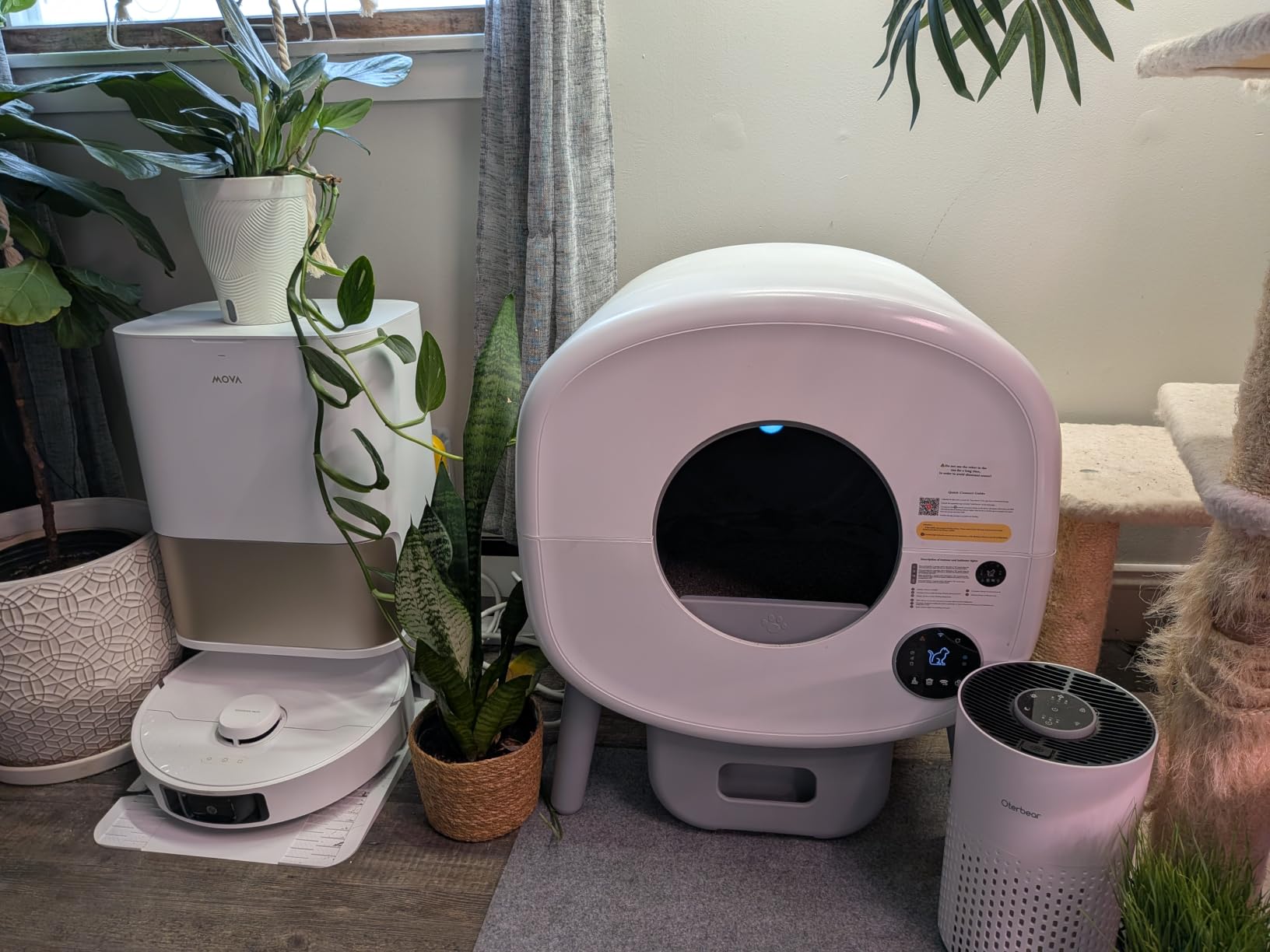 Cumrige Automatic Litter Box,Safety Sensor,App Control,95L Large Capacity customer photo 2
