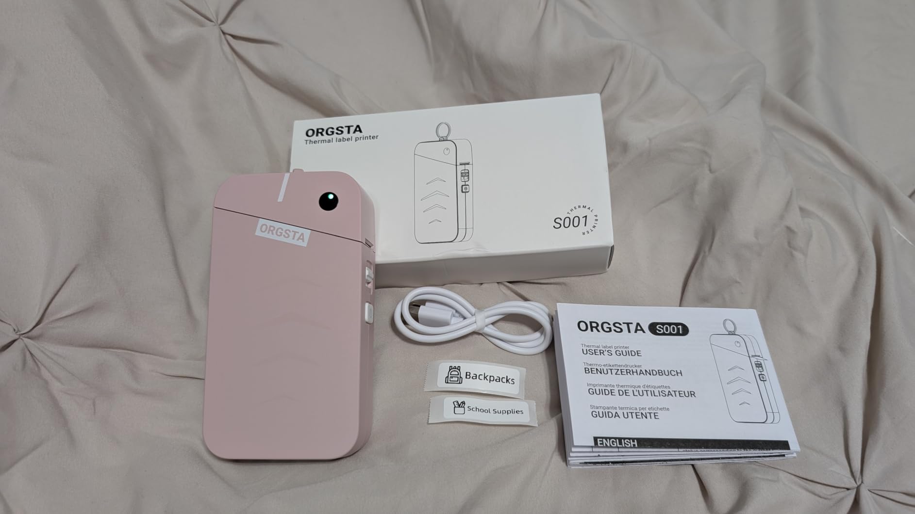 ORGSTA Label Maker, S001 Portable Bluetooth Label Maker Machine with Tape customer photo 1