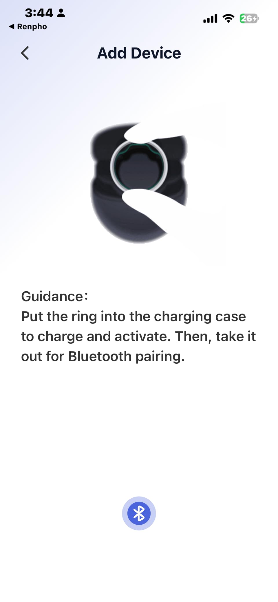 RENPHO Lynx Smart Ring, Subscription-Free App, Silver, Size 8 customer photo 2