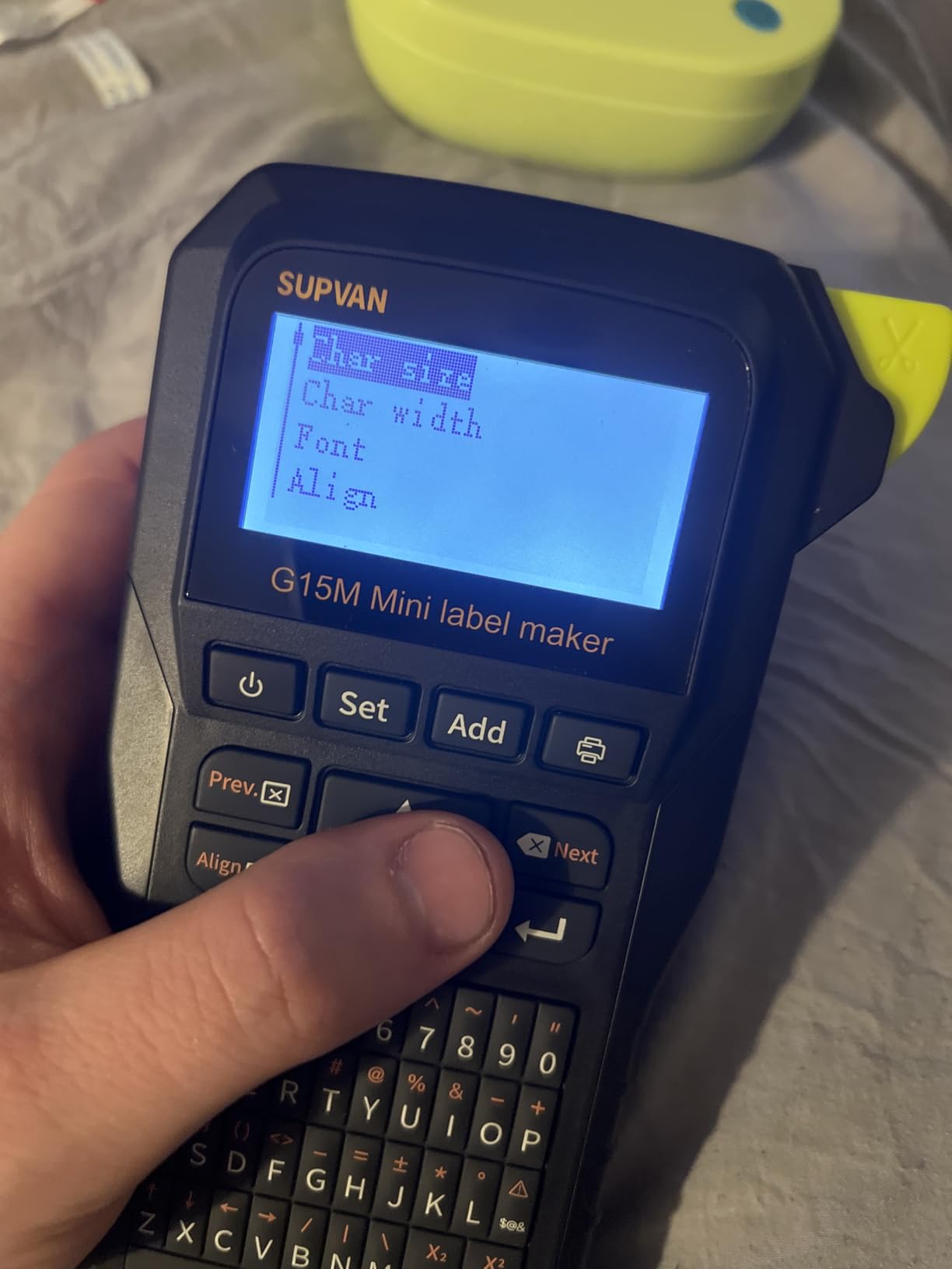 SUPVAN G15M Mini Portable Label Maker Machine with Heat Shrink Tube customer photo 1