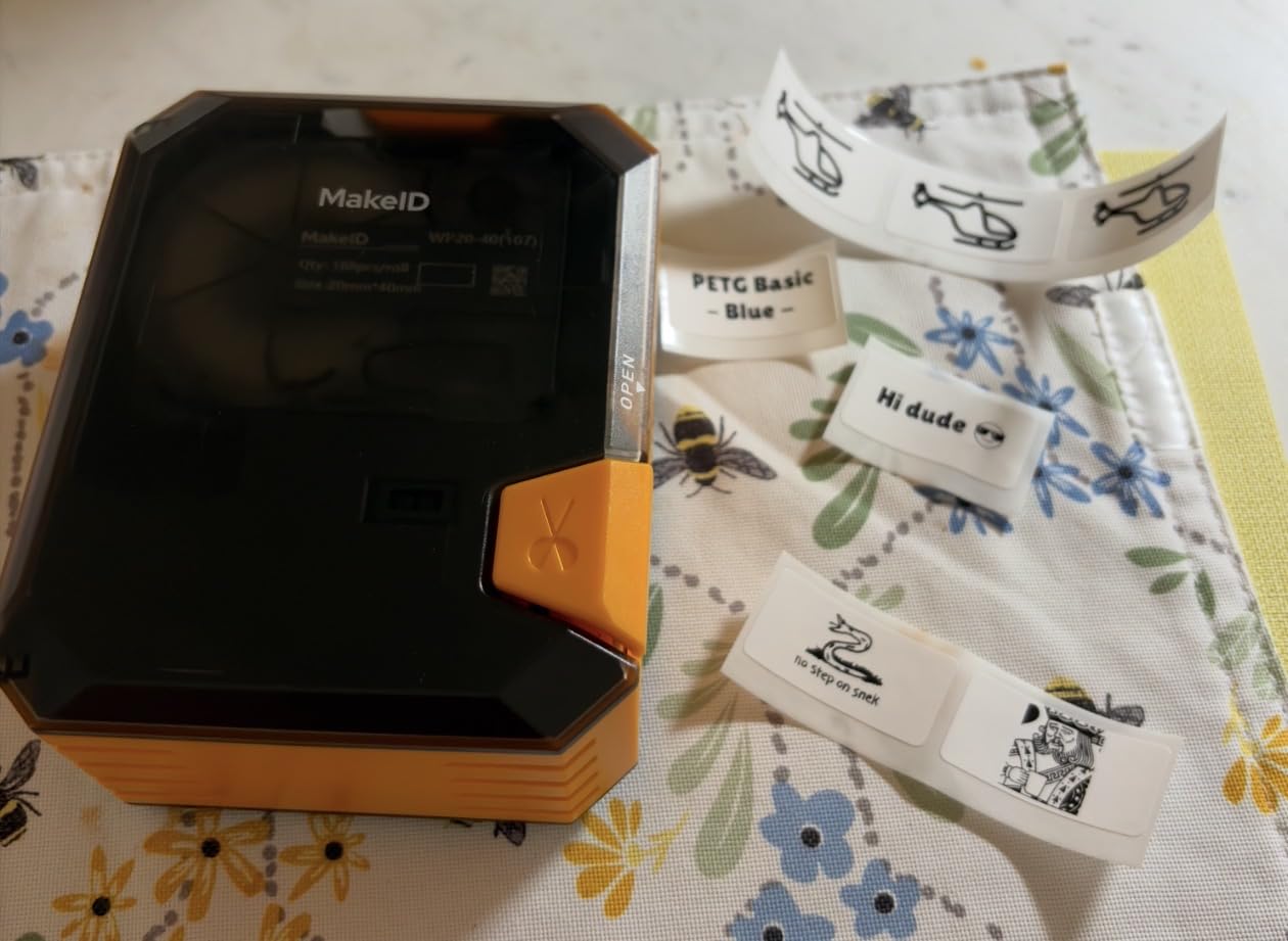 Makeid P31S Portable Industrial Label Maker with Tape, 300dpi customer photo 2
