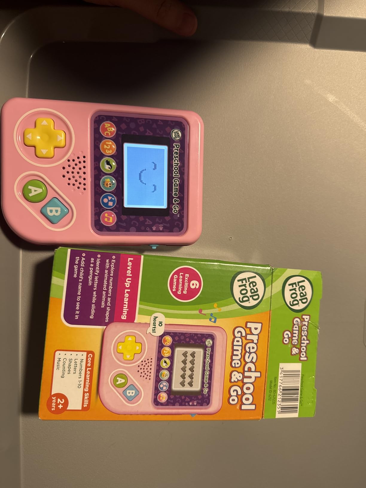 LeapFrog Preschool Game and Go Handheld Video Game Toy, Green customer photo 2
